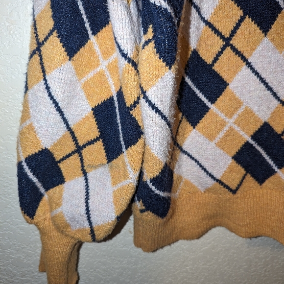 Free Assembly Adult Knit Sweater Extra Large XL Pull Over Orange Light Academia - Picture 10 of 12